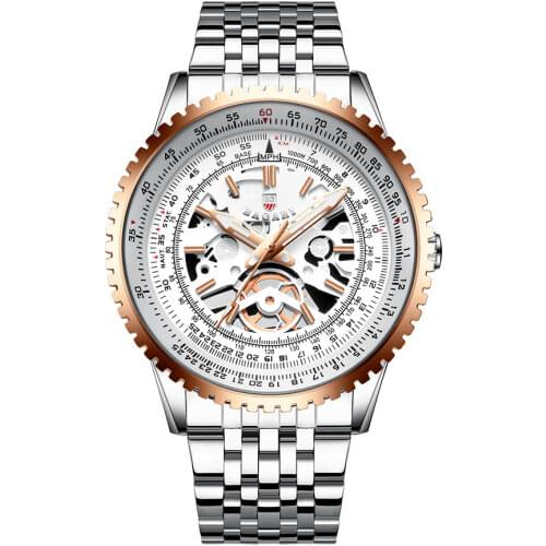 Creative Gear Watch Men Luxury Stainless Steel Clock Classy Waterproof Business Sport Quartz Wristwatch Male Relogio Masculine