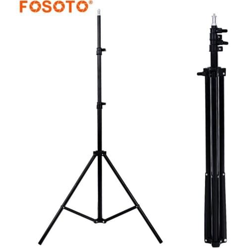 Fosoto Tripod Light Stand 200cm 1/4 Screw portable Head Softbox For Photo Studio Photographic Lighting Flash Umbrellas Reflector