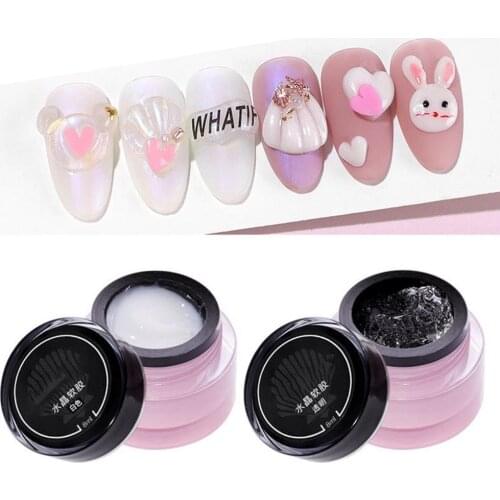 Nail Top Gel Colorful Fast Dry Easy-cleaning PVC Gypsum Gel for Beauty