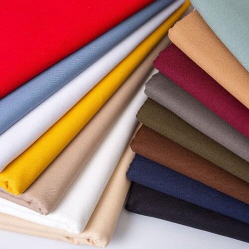 Cotton Twill Solid Denim Fabric Multi Colors Washed Jeans Fabric DIY Sewing Pants Jackets Blazer Bags Materials 100X150cm Telas