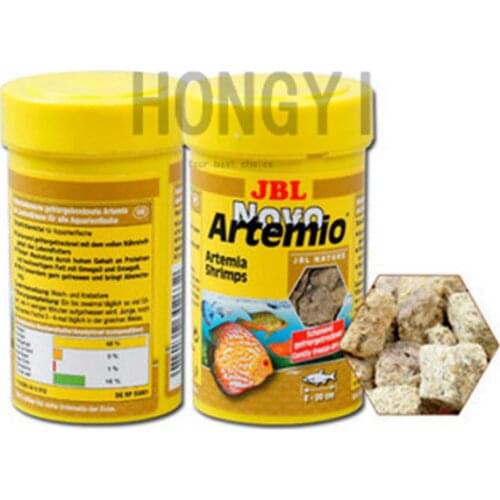 HONGYI 1 piece JBL artemio aquarium small fish feed fish food fish tank supplies total nutrition freeze-dried harvest shrimp