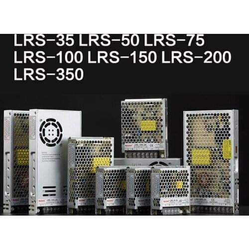 High Power LRS 30W 50W 75W 100W 150W 200W 350W Switching Power Supply Industrial Control Transformer Adapter Monitor Power 12V