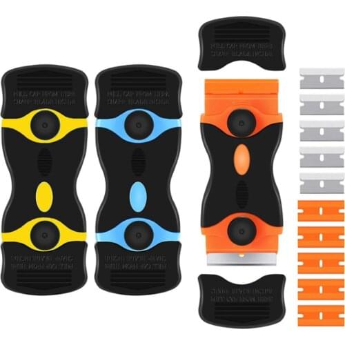 Car Scraper Blade Tool Car Window Glass Vinly Film Sticker Installation Tint Glue Sticker Remover Kit Gap Cleaner Squeegee Knife