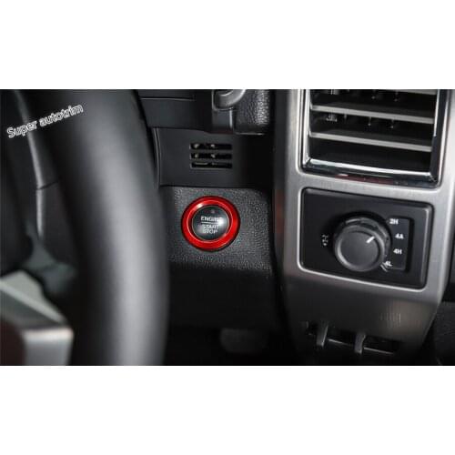 Lapetus Engine Start Stop Ring Keyless System Button Ring Cover Trim Fit For Ford F150 2015 2016 2017 2018 Metal Accessories
