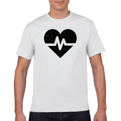 2021 Hot selling short sleeve fashion love heartbeat print T-shirt womens casual loose T-shirt brand clothing 2021 fashion