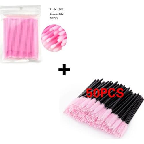 Eyelash Extension Disposable Eyebrow Brush Curler Cosmetic Set Makeup Tools Silicone Gel Eyelash Comb Mascara Wands