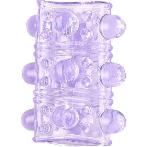 Penis Sleeve for Adult Sex Toys Reusable Condoms for Men Penis Enlargement Condoms with Spike Contraception Intimate Goods