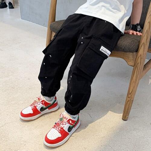 New Spring Summer Thin Casual Pants Boys Kids Trousers Children Clothing Teenagers School Cotton Formal Sport High Quality