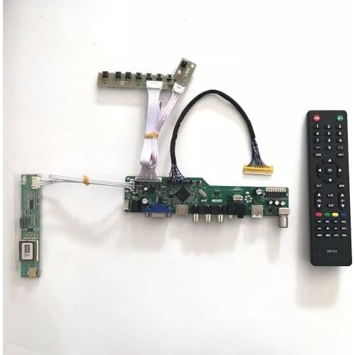 T.V56.03 VGA AV Audio USB TV LCD Controller Board for B154PW01 B154PW02 1440x900 CCFL LVDS LCD AD Board raspberry pi