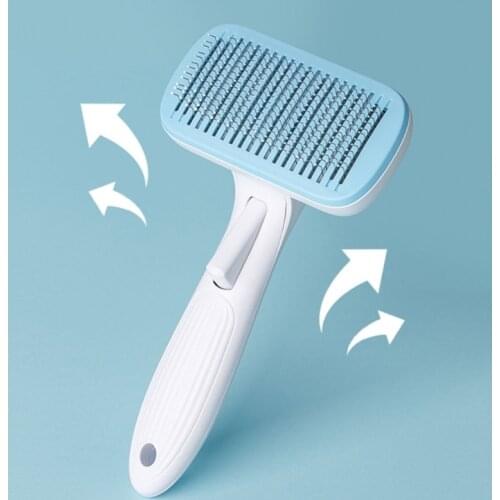 Stainless Steel Pet Comb Pet Floating Hair Removal Deshedding Tool Pet Hair Brush Cat/Dog Massage Comb for Remove Hair