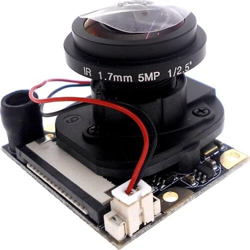 Raspberry PI 3 generation B type 175 degree night vision large lens automatic switching IR-CUT raspberry pie camera