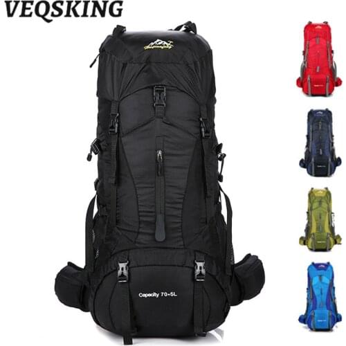 70L Outdoor Hiking Backpack,Mens Backpack for Camping Rucksack,Waterproof Climbing Backpack Men,Camping Backpack Equipment