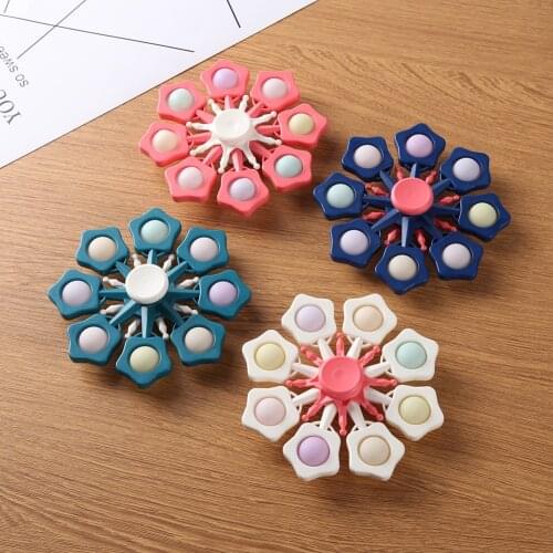 New Novelty Push Bubble Fingertip Spinner Gyro Simpl Dimmer Toys Fidget Sensory Anti Stress Hand Spinner for Children Audlt 18
