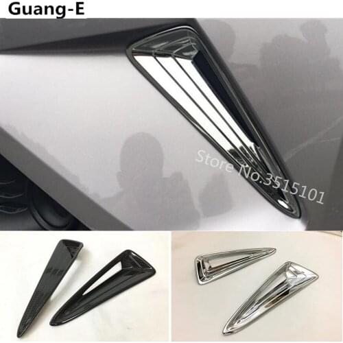 Car Body Triangle Fog Light ABS Chrome Lamp Head Front Grille Outlet Vent Frame Trim For Toyota C-HR CHR 2017 2018 2019 2020