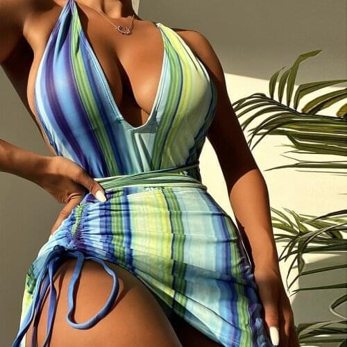 UNIBLU Striped Swimwear