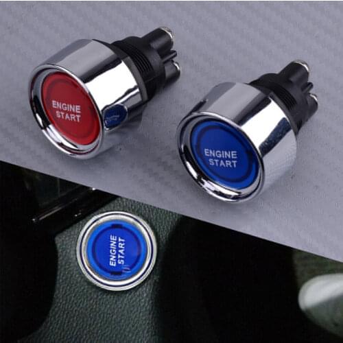 Universal 12V 50A Car Accessories Illuminated Engine Start Ignition Switch Push Button Race Starter 2 Colors