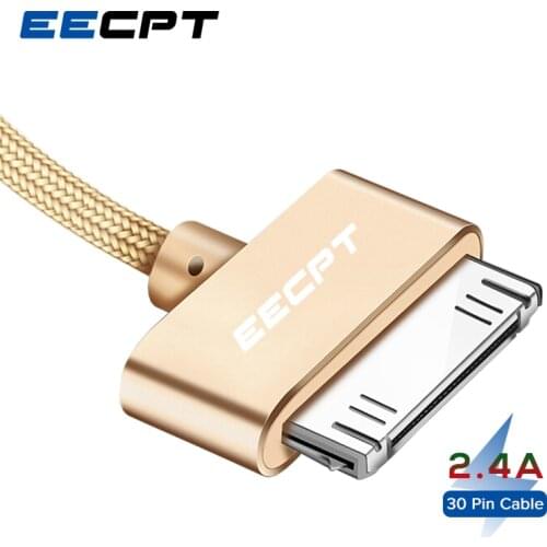 EECPT 30 Pin USB Cable for iPhone 4S 4 3GS iPad 1 2 3 iPod Nano iTouch Charger Cable Fast Charging Wire Data Phone Cord Adapter