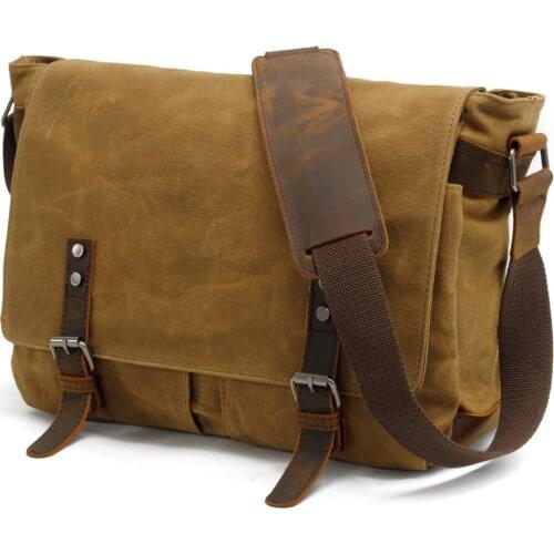 Muchuan 16928 Canvas Vintage SLR Camera Bag Shoulder Strap Case Casual Shoulder Messenger Pack for Canon for Sony Waterproof Bag