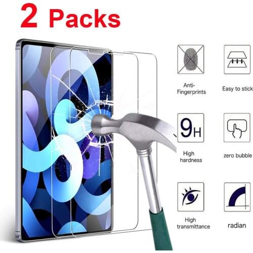 2pcs Tempered Glass For Ipad Pro 11 12.9 10.2 10.5 9.7 Air 4 3 2 Tablet Screen Protector For Ipad Mini 5 4 3 1 2020 2018 2021