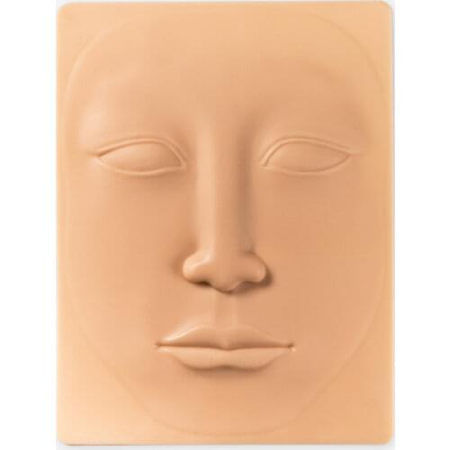 1pcs 3D Tattoo Practice Skin Face Silicone Permanent Makeup Microblading Eyebrow Lip Eyeline Cosmetic Beauty Tattoo Supply