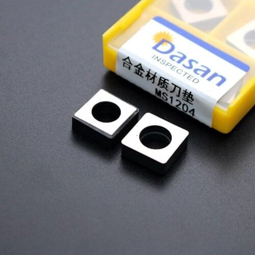 10pcs MS1204 Tungsten Carbide Shims Hard Alloy CNC Blade Accessories Knife Pad for External Turning Tool
