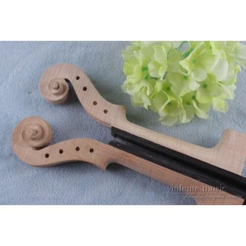 2pcs 4/4 violin Neck Flame Maple violin neck +violin fingerboard ebony Fine Violin parts & accessories #559