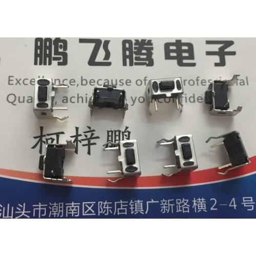 5PCS/lot U.S. C&k PTS635VL39LFS touch switch 3.5*6*5 with bracket side insert 2 feet button micro-movement