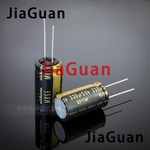 6PCS NEW NICHICON MUSE KZ 330UF 50V 16X31.5MM 50V330UF Nichicon KZ 330UF/50V 330UF50V PCM7.5