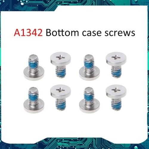 8 Bottom Case Cover Screws Set for Macbook White Unibody 13" A1342 2009 2010 bottom case screws