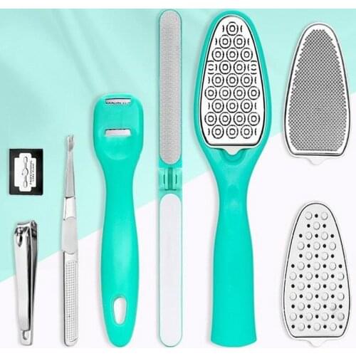 8Pcs/Set Foot File Set Dead Hard Skin Callus Remover Scraper Pedicure Rasp Dead Skin Remover Foot Care Tools Set
