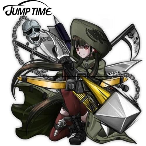 Jump Time 13 x10cm For Danganronpa V3 Maki Harukawa Argument Armament Anime Car Stickers Laptop Decal Sunscreen Waterproof Decor