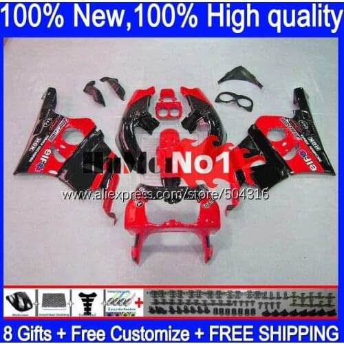 CBR400 RR For HONDA CBR 400 RR 400RR 1988 1989 1990 1991 1992 1993 136MC.91 CBR400RR NC23 88 89 90 91 92 93 red black Fairing