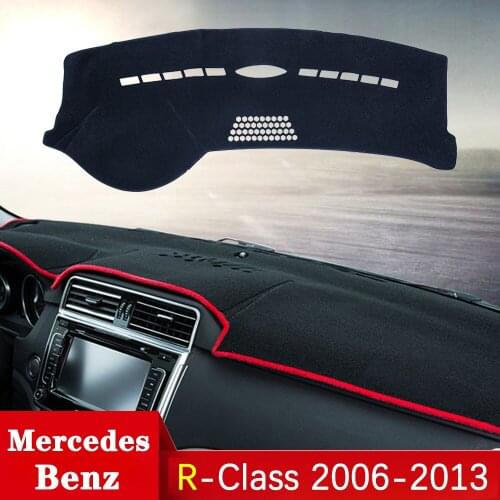 For Mercedes Benz R-Class 2006~2013 Anti-Slip Mat Dashboard Cover Sunshade Dashmat Accessories R-Klasse R280 R300 R320 R500 R63