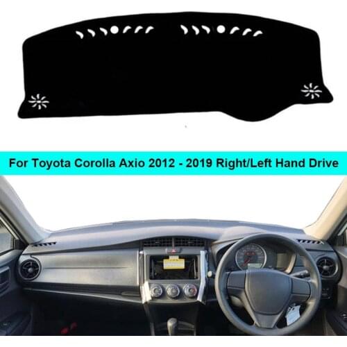2 Layers Car Dashboard Cover Dashmat Dash Mat Carpet Cape For Toyota Corolla Axio 2012 - 2019 RHD LHD Sun Shade Dash Board Cover