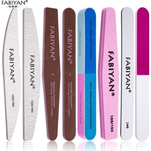 Manicure Pedicure Double-sided Polishing Nail Art File Tool Sanding Buffer Gel Remove Sponge Buffering Care Tool Accessories Set