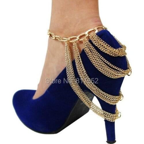 F02 Fashion Shoe Anklet Chains Foot Jewellry Fashion Jewelry