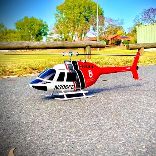 Flywing 6CH Brushless Scale GPS Helicopter Bell 206 Almost RTF with H1 Flight controller