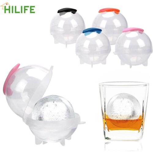 DIY Home Bar Party Tool 4cm/ 5.5cm Diameter For Cocktail Whisky Ball Ice Mold Plastic 4 piece/set Sphere Ice Cube Maker Mold