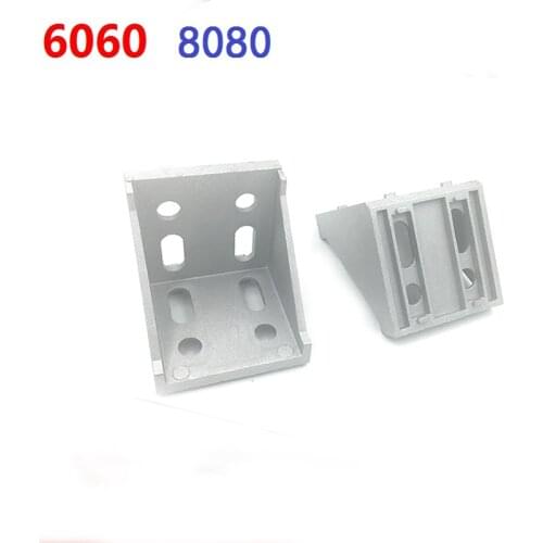 Gusset Element Corner Fitting L Bracket Angle Connector 6060 8080 European Aluminium Profile