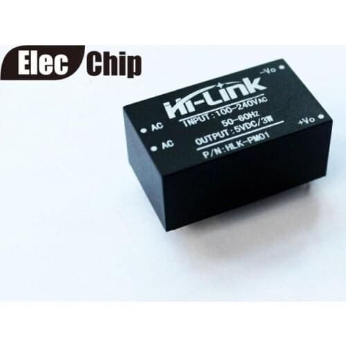 1pcs/lot HLK-PM01 AC-DC 220V to 5V mini power supply module,intelligent household switch power supply module