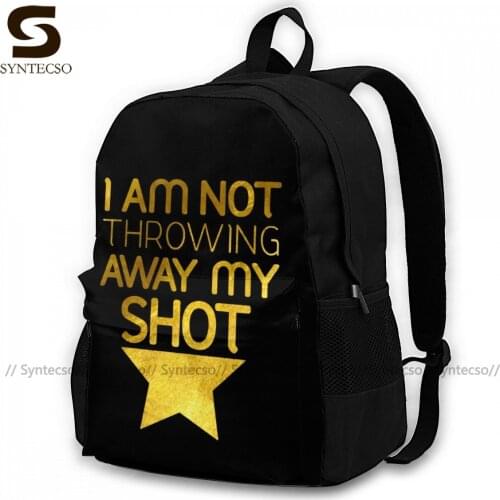Hamilton Musical Backpacks Running Teen Durable Backpack Fashion Polyester Bags