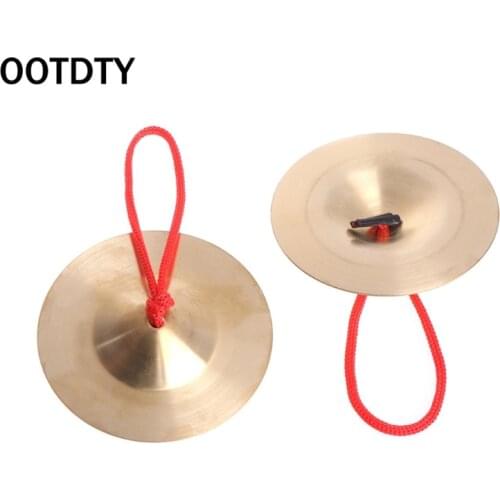 OOTDTY Copper Cymbal Hand Percussion Orff instruments Kids Gift Toys Early Educationaly