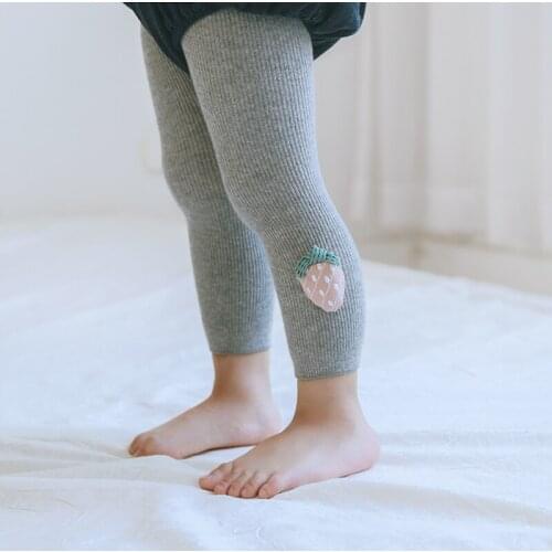 Autumn Newborn Fashion Pencil Toddler Bottom Baby Girls Pants Cotton Leggings Fruit Print