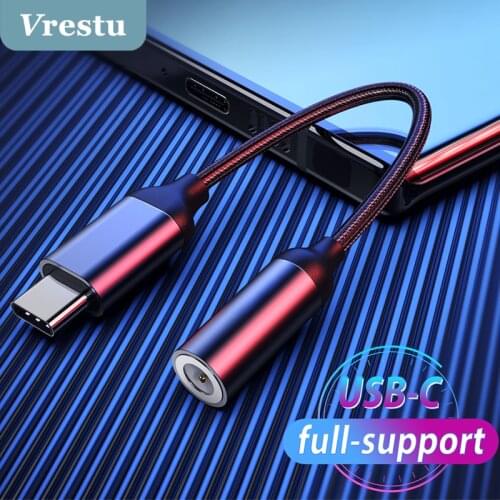 USB Type C to 3.5mm Jack AUX Audio Charging Music Connector Earphone Plug 3.5mm for Huawei P40 Xiaomi mi Note 7 8 9 Type-C Cable