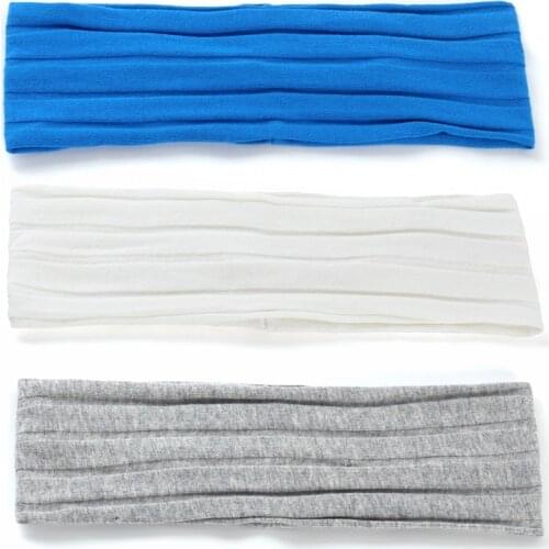 Geebro Solid Sports Headband Women Fashion Elastic Hair Bands Running Fitness Yoga Headwear Female Stretch Wash Tie-dye Stripe