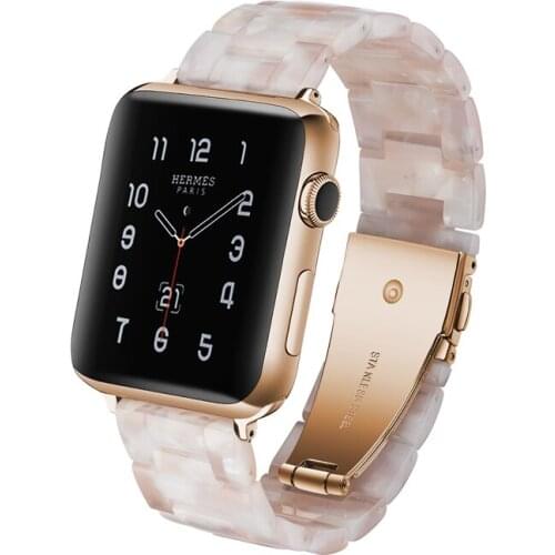 Newest resin watch band for apple watch 1 2 3 4 5 iwatch 38mm or 40mm 42mm or 44mm watch strap watchbands