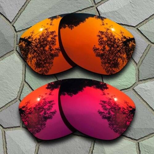 Red Orange&Violet Red Sunglasses Polarized Replacement Lenses for Oakley Frogskins