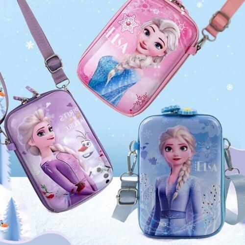 Disney Frozen Crossbody Bag Girls Frozen Elsa Princess One Shoulder Olaf Mini Girls Crossbody Bag Creative Personality Schoolbag