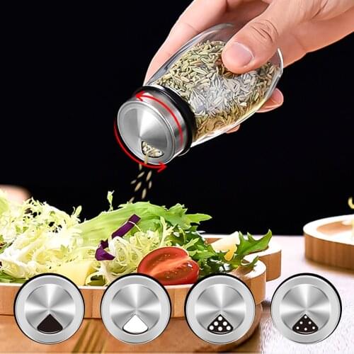 Rotating Spice Seasoning Storage Rack Stand Holder 6 Bottles Pepper Salt Shakers Kitchen Organizer Shelf Condiment Sprays Box