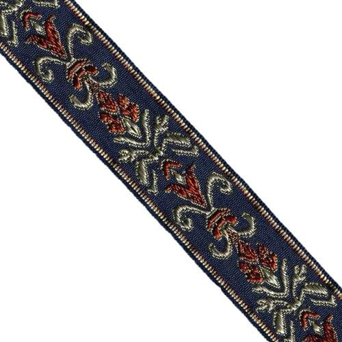 ZERZEEMOOY 1.5" 3.3CM 5YARD Embroidery Ribbon National Style Flower Woven Jacquard Ribbon DIY Handmade Sewing Lace Materials